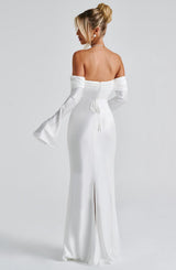 Fioreclo Celeste Maxi Dress in Ivory