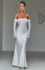 Fioreclo Celeste Maxi Dress in Ivory
