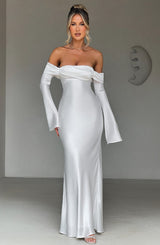Fioreclo Celeste Maxi Dress in Ivory