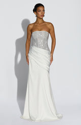Fioreclo Celestine Maxi Dress in Ivory