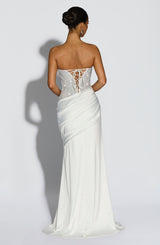 Fioreclo Celestine Maxi Dress in Ivory