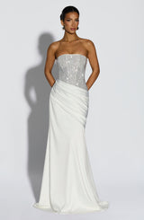 Fioreclo Celestine Maxi Dress in Ivory