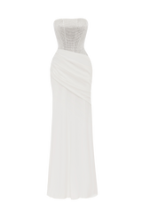 Fioreclo Celestine Maxi Dress in Ivory