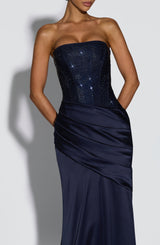 Fioreclo Celestine Maxi Dress in Navy