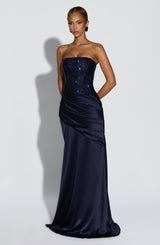 Fioreclo Celestine Maxi Dress in Navy