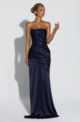 Fioreclo Celestine Maxi Dress in Navy