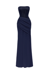 Fioreclo Celestine Maxi Dress in Navy