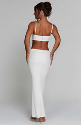 Fioreclo Celina Maxi Dress in White