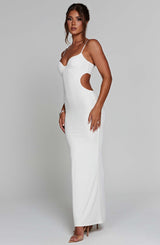 Fioreclo Celina Maxi Dress in White