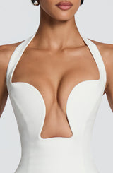 Fioreclo Charlisse Mini Dress in Ivory