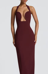 Fioreclo Charlotta Maxi Dress in Cherry Lacquer