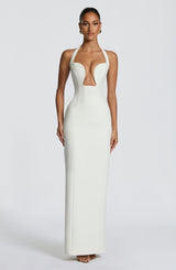 Fioreclo Charlotta Maxi Dress in Ivory