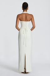 Fioreclo Charlotta Maxi Dress in Ivory