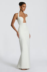 Fioreclo Charlotta Maxi Dress in Ivory
