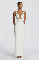 Fioreclo Charlotta Maxi Dress in Ivory