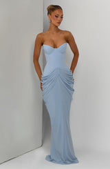 Fioreclo Chiarra Maxi Dress in Glacier Blue