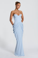 Fioreclo Chiarra Maxi Dress in Glacier Blue