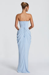 Fioreclo Chiarra Maxi Dress in Glacier Blue