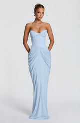 Fioreclo Chiarra Maxi Dress in Glacier Blue