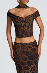 Fioreclo Chrysalie Top in Leopard Print