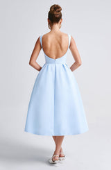 Fioreclo Clarabelle Midi Dress in Blue