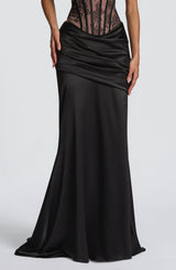 Fioreclo Claudine Maxi Skirt in Black