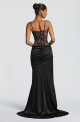 Fioreclo Claudine Maxi Skirt in Black