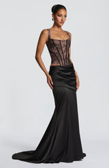 Fioreclo Claudine Maxi Skirt in Black