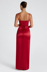 Fioreclo Clementia Maxi Dress in Red