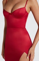 Fioreclo Clementia Maxi Dress in Red