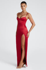 Fioreclo Clementia Maxi Dress in Red
