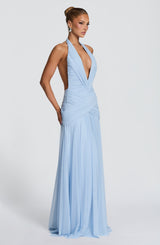 Fioreclo Cleora Maxi Dress in Glacier Blue