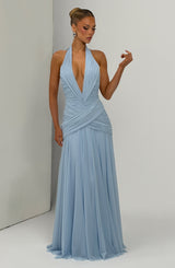 Fioreclo Cleora Maxi Dress in Glacier Blue
