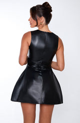 Fioreclo Clovine Mini Dress in Black