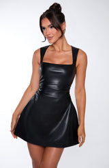 Fioreclo Clovine Mini Dress in Black