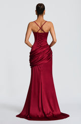 Fioreclo Conlia Gown in Burgundy