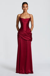Fioreclo Conlia Gown in Burgundy