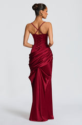 Fioreclo Conlia Gown in Burgundy