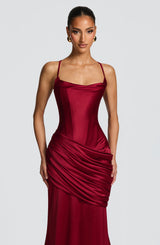 Fioreclo Conlia Gown in Burgundy