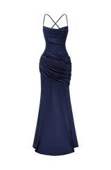 Fioreclo Conlia Gown in Navy