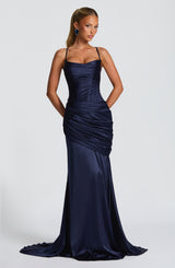Fioreclo Conlia Gown in Navy