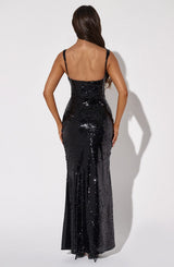 Fioreclo Corinna Maxi Dress in Black