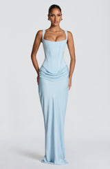 Fioreclo Cornalie Maxi Dress in Baby Blue