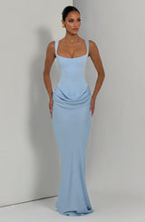 Fioreclo Cornalie Maxi Dress in Baby Blue