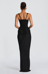 Fioreclo Cornalie Maxi Dress in Black