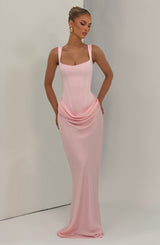 Fioreclo Cornalie Maxi Dress in Blush
