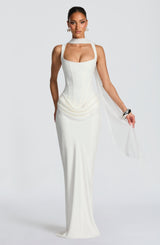 Fioreclo Cornalie Maxi Dress in Ivory