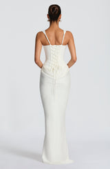 Fioreclo Cornalie Maxi Dress in Ivory