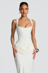 Fioreclo Cornalie Maxi Dress in Ivory