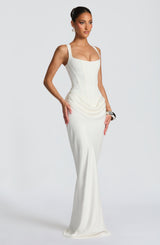 Fioreclo Cornalie Maxi Dress in Ivory